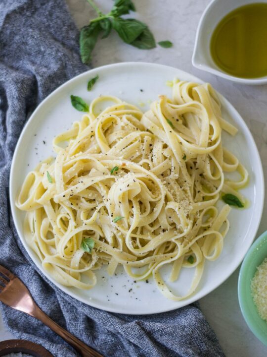 Roasted Garlic Parmesan Pasta