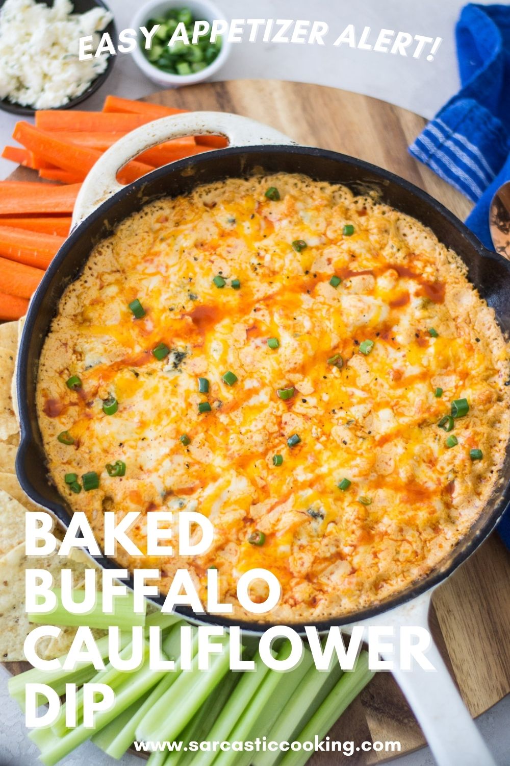 Buffalo Cauliflower Dip | Sarcastic Cooking