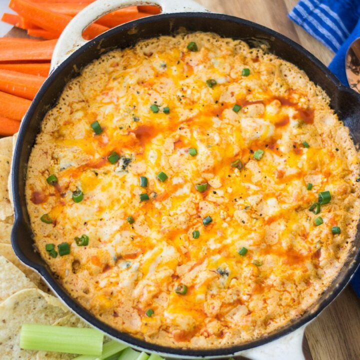 Baked Buffalo Cauliflower Dip | Sarcastic Cooking
