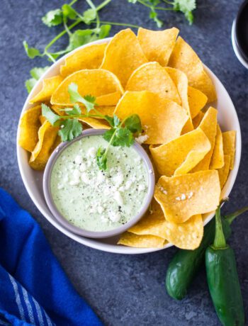 Creamy Cilantro Jalapeño Salsa | Sarcastic Cooking