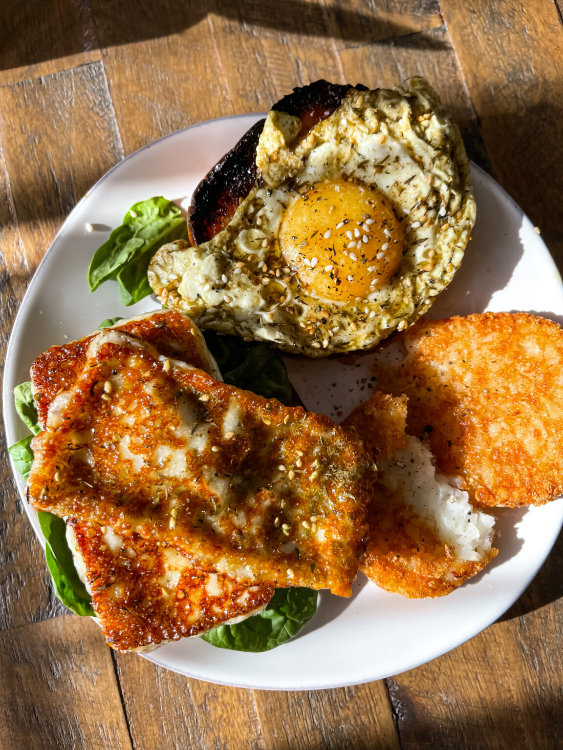 Za’atar fried egg and Halloumi sandwich Sarcastic Cooking