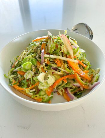 Bell Pepper and Brussels Sprout Salad | Sarcastic Cooking