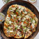 Butternut Squash, Burrata, & Brussels Sprout Pizza