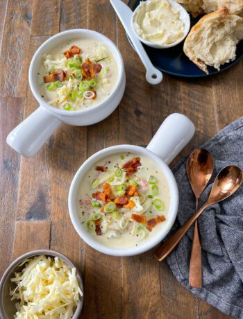 Veggie Loaded Baked Potato Soup | Sarcastic Cooking