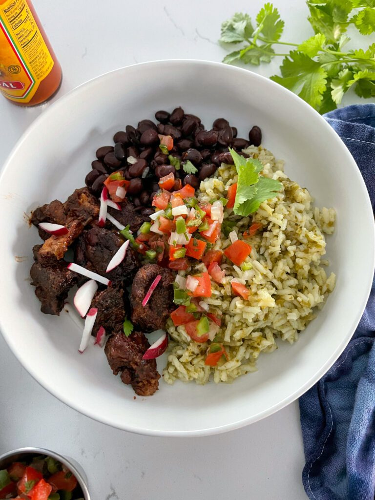 Ancho Rice Roasted Poblano Mexican Rice - Sarcastic Cooking