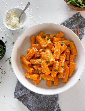 creamy tomato sauce and rigatoni - sarcastic cooking