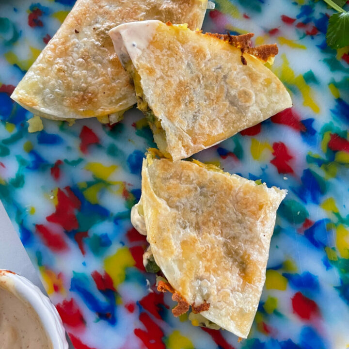 Easy Cheesy Potato Quesadillas