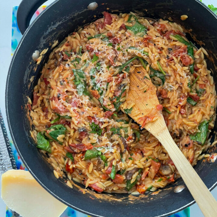 Creamy Tomato and Mushroom Orzo