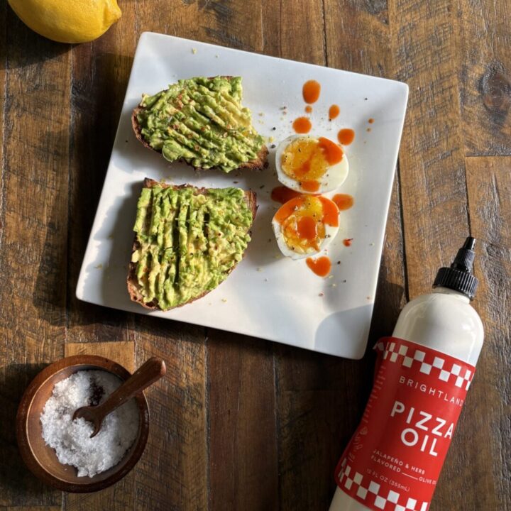 chive and lemon avocado toast