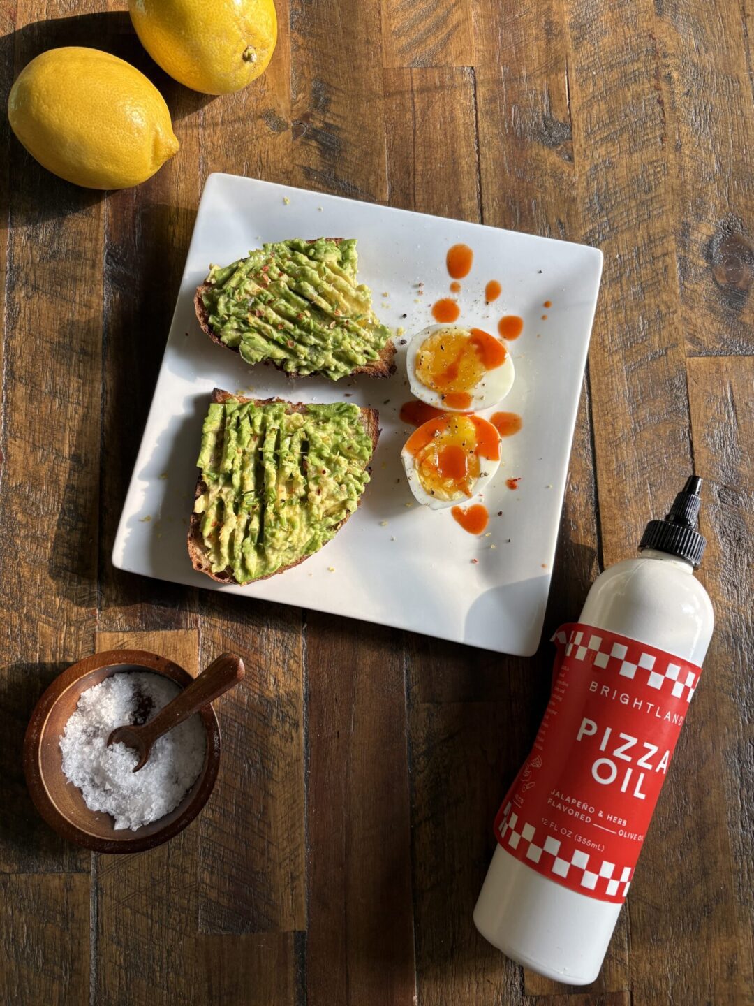 chive and lemon avocado toast